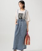 【ベイフロー/BAYFLOW】の動きやすく軽い着心地 ストレッチデニムジャンパースカート サックス85|ID: prp329100004531167 ipo3291000000032690553