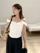 【スナイデル/SNIDEL】のデザインパフスリーブブラウス WHT[001]|ID: prp329100004531168 ipo3291000000032032478