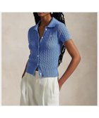 【ラルフローレン/RALPH LAUREN】のケーブル コットン ショートスリーブ Polo カーディガン 人気、トレンドファッション・服の通販 founy(ファニー) ファッション Fashion レディースファッション Ladies' Fashion Online トップス・カットソー Tops/Tshirt カーディガン Cardigans カーディガン Cardigan ショート Short スリム Slim スリーブ Sleeve フィット Fit ポロシャツ Polo Shirt 半袖 Short Sleeve thumbnail 400ブルー|ID: prp329100004531179 ipo3291000000032657513