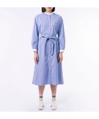 【ラコステ/LACOSTE】のストライプ マキシ丈 バンドカラーシャツドレス ロイヤルブルー|ID: prp329100004531197 ipo3291000000032032596