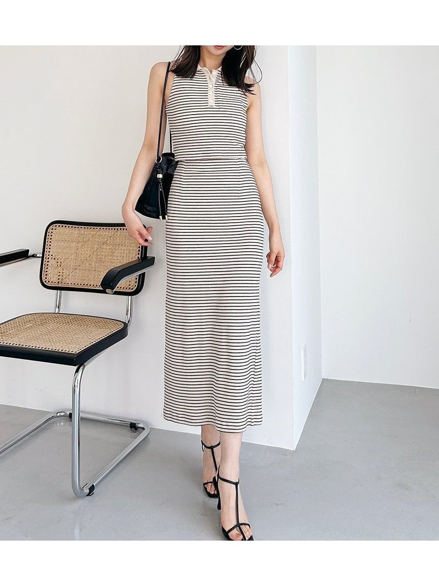 【スナイデル/SNIDEL】の【WEB限定カラーあり】ポロカットセット インテリア・キッズ・メンズ・レディースファッション・服の通販 founy(ファニー) 　ファッション　Fashion　レディースファッション　WOMEN　オーガニック　Organic　ジップ　Zip　ストレート　Straight　フィット　Fit　ボーダー　Border　ポケット　Pocket　ワッフル　Waffle　おすすめ　Recommend　BORDER[933]|ID: prp329100004531200 ipo3291000000032410882