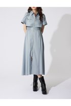 【リエンダ/rienda】のバストフレアワンピース 人気、トレンドファッション・服の通販 founy(ファニー) ファッション Fashion レディースファッション WOMEN ワンピース Dress シャーリング Shirring ストライプ Stripe スニーカー Sneakers ダウン Down バランス Balance フェミニン Feminine フラップ Flap フレア Flare 無地 Plain Color ロング Long 再入荷 Restock/Back In Stock/Re Arrival thumbnail L/BLU1|ID: prp329100004531202 ipo3291000000032092830