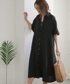 【アーバンリサーチ ドアーズ/URBAN RESEARCH DOORS】の『WEB/一部店舗限定カラー』リネン半袖シャツワンピース 人気、トレンドファッション・服の通販 founy(ファニー) ファッション Fashion レディースファッション WOMEN ワンピース Dress シャツワンピース Shirt Dresses 2025年 2025 2025春夏・S/S Ss,Spring/Summer,2025 シンプル Simple ベーシック Basic リネン Linen ワイド Wide 半袖 Short Sleeve 夏 Summer S/S・春夏 Ss・Spring/Summer thumbnail BLACK|ID: prp329100004531205 ipo3291000000032369089