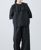 【かぐれ/kagure / URBAN RESEARCH】のビッグカラー2WAYブラウス BLACK|ID: prp329100004531212 ipo3291000000032032660