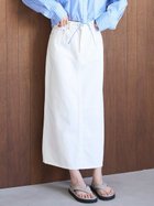 【ミラオーウェン/Mila Owen】の後ベンツストレートマキシデニムスカート 人気、トレンドファッション・服の通販 founy(ファニー) ファッション Fashion レディースファッション WOMEN スカート Skirt デニムスカート Denim Skirts ヴィンテージ Vintage クール Cool 今季 This Season スタイリッシュ Stylish デニム Denim トレンド Trend バランス Balance リアル Real 日本製 Made In Japan 夏 Summer thumbnail WHT[001]|ID: prp329100004531213 ipo3291000000032032665