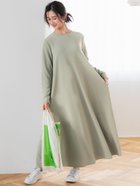【コカ/COCA】のエンボス加工Aラインフレアワンピース Khaki|ID: prp329100004531238 ipo3291000000032728978