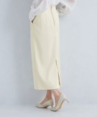 【その他のブランド/Other】のIライン サテン スカート -ストレッチ・防シワ- OFF WHITE|ID: prp329100004531240 ipo3291000000032202013
