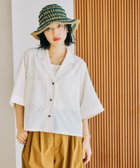 【レプシィム ローリーズファーム/LEPSIM LOWRYS FARM】の《リネンライクドライシリーズ》オープンカラーショート5分袖シャツ アイボリー08|ID: prp329100004531254 ipo3291000000032032833