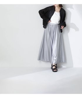 【ナチュラル ビューティー ベーシック/NATURAL BEAUTY BASIC】のグロッシーギャザースカート 人気、トレンドファッション・服の通販 founy(ファニー) ファッション Fashion レディースファッション WOMEN スカート Skirt おすすめ Recommend ギャザー Gather ドレープ Drape |ID:prp329100004531269