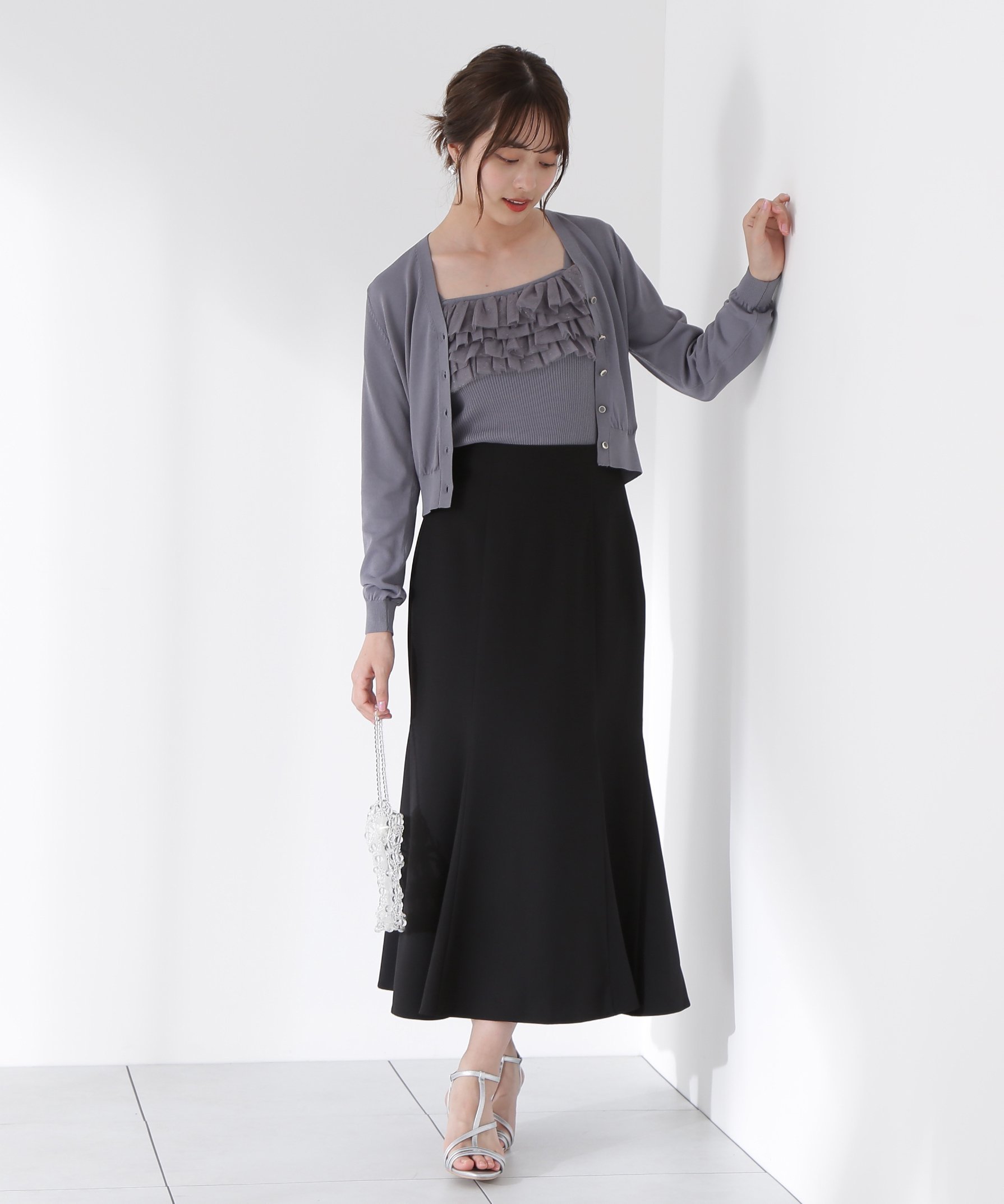 【プロポーション ボディドレッシング/PROPORTION BODY DRESSING】のハイウエストマーメイドスカート インテリア・キッズ・メンズ・レディースファッション・服の通販 founy(ファニー) 　ファッション　Fashion　レディースファッション　WOMEN　スカート　Skirt　シンプル　Simple　マーメイド　Mermaid　夏　Summer　ブラック|ID: prp329100004531278 ipo3291000000032366212