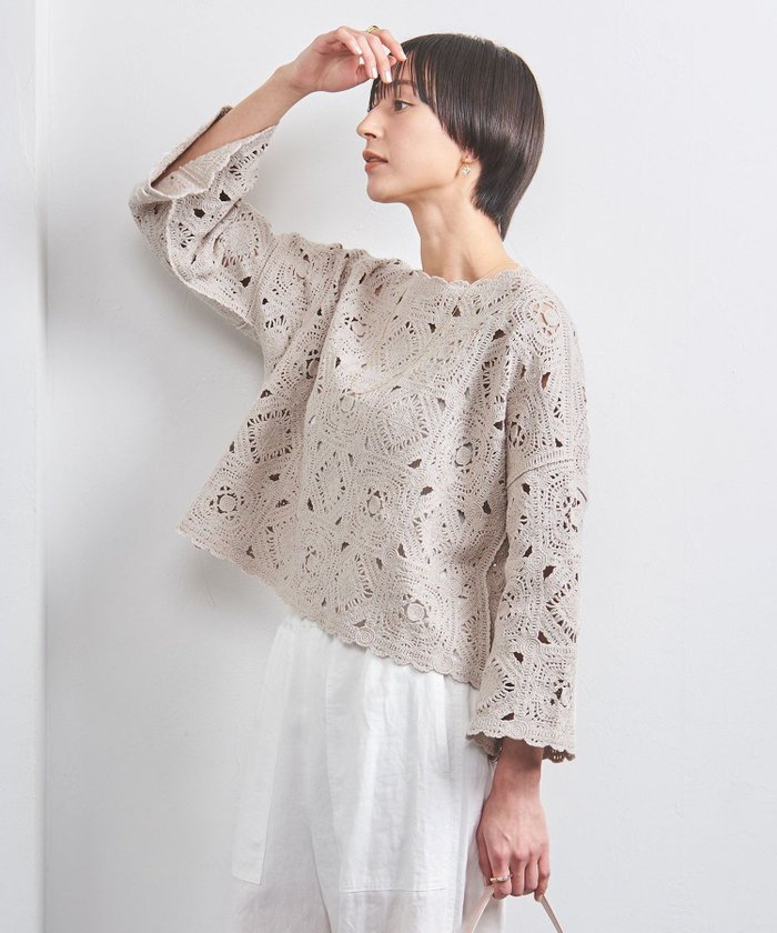 【ユナイテッドアローズ/UNITED ARROWS】のクロッシー エンブロイダリー ニットプルオーバー インテリア・キッズ・メンズ・レディースファッション・服の通販 founy(ファニー) https://founy.com/ ファッション Fashion レディースファッション Fashion for Women トップス・カットソー Cut & Sew Tops ニット Knit Tops & Sweaters カジュアルプルオーバー・ニットトップス Pullovers & Knit Tops / Casual Pullovers かぎ針 Crochet インナー Innerwear エンブロイダリー Embroidery Design タンク Tank Top, Sleeveless Top チェーン Chain, Chain Strap チュニック Tunic, Long Top デニム Denim, Jeans Material ベスト Vest, Waistcoat エレガント 上品 Elegant |ID: prp329100004531280 ipo3291000000033212212
