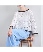 【ユナイテッドアローズ/UNITED ARROWS】のクロッシー エンブロイダリー ニットプルオーバー OFF WHITE|ID: prp329100004531280 ipo3291000000033212214