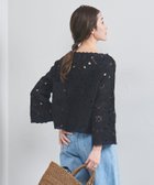【ユナイテッドアローズ/UNITED ARROWS】のクロッシー エンブロイダリー ニットプルオーバー BLACK|ID: prp329100004531280 ipo3291000000033212216