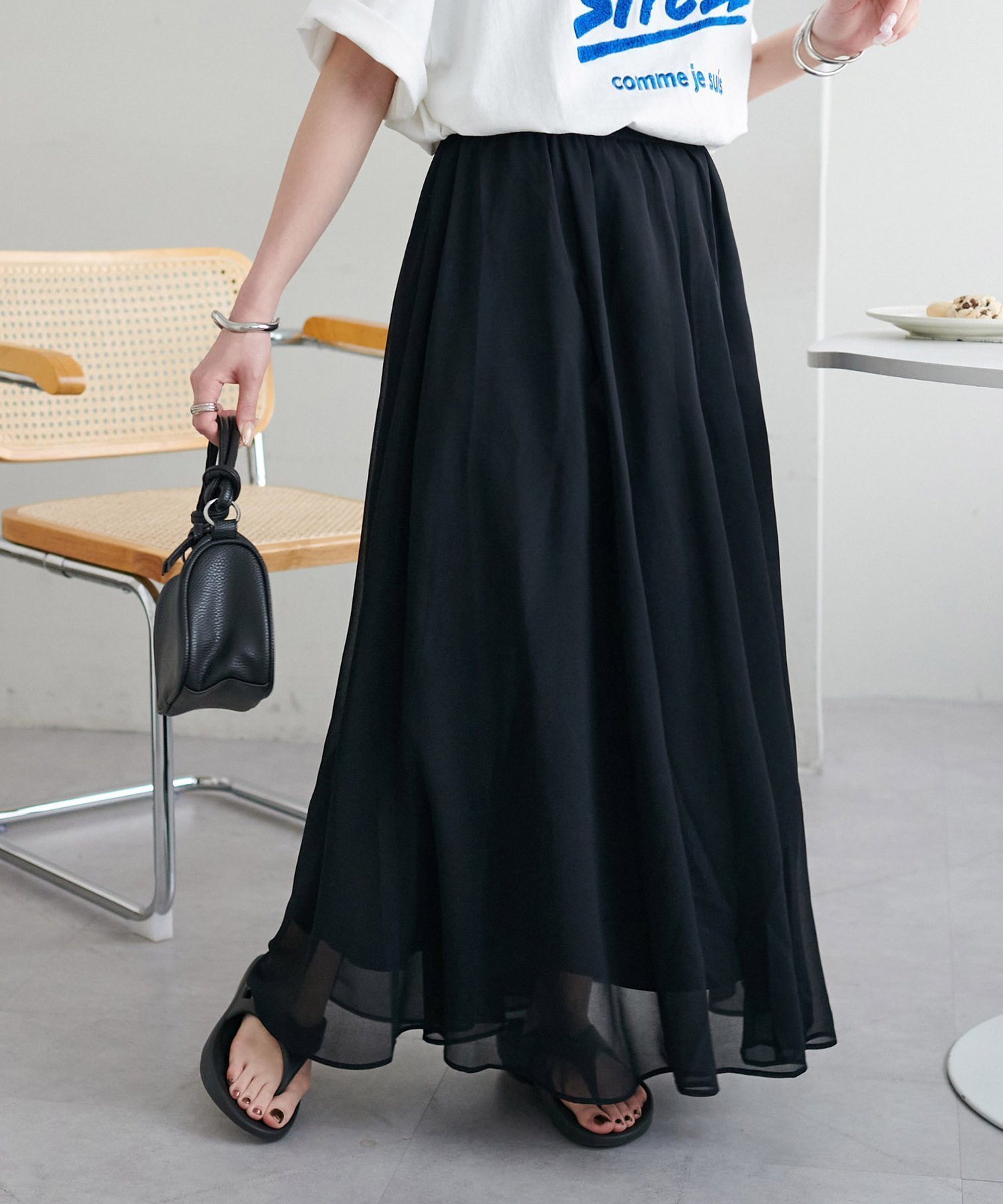 【ディスコート/Discoat】の【WEB限定】シフォンフレアスカート 人気、トレンドファッション・服の通販 founy(ファニー) 　ファッション　Fashion　レディースファッション　Fashion for Women　スカート　Skirts　Aライン・フレアスカート　A-Line & Flared Skirts　シフォン　Chiffon, Lightweight Fabric　フレア　Flare, Flared　リラックス　Relax, Relaxed Fit　エレガント 上品　Elegant　 other-1|ID: prp329100004531290 ipo3291000000032605897