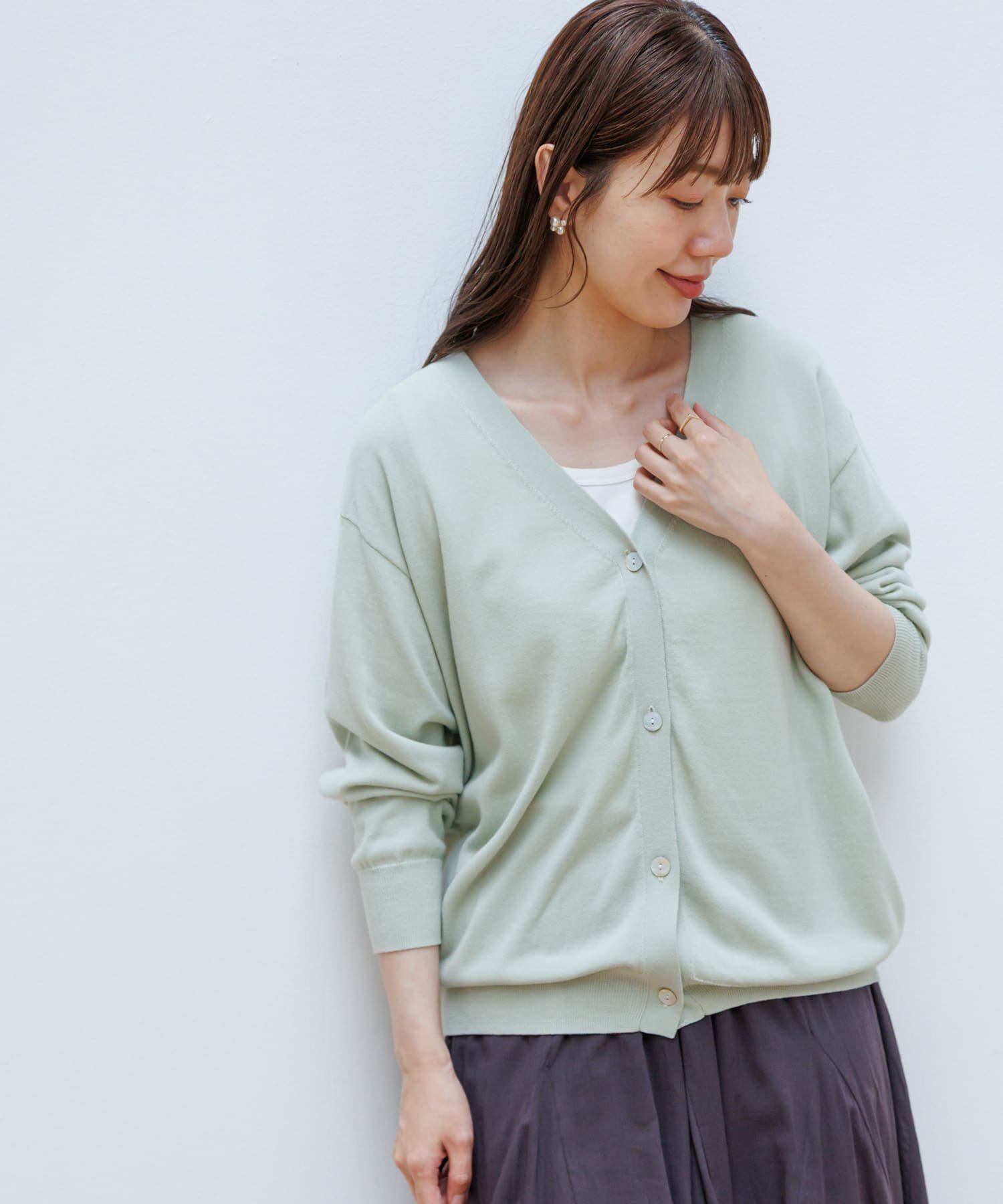 【サニーレーベル/Sonny Label / URBAN RESEARCH】の(接触冷感)クールミストカーディガン インテリア・キッズ・メンズ・レディースファッション・服の通販 founy(ファニー) 　ファッション　Fashion　レディースファッション　WOMEN　トップス・カットソー　Tops/Tshirt　カーディガン　Cardigans　2025年　2025　2025春夏・S/S　Ss,Spring/Summer,2025　カーディガン　Cardigan　夏　Summer　定番　Standard　S/S・春夏　Ss・Spring/Summer　ミント|ID: prp329100004531316 ipo3291000000032300540