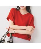 【アンタイトル/UNTITLED】の【12色展開/体型カバー/2way】バウンドスリーブニット 人気、トレンドファッション・服の通販 founy(ファニー) ファッション Fashion レディースファッション WOMEN トップス・カットソー Tops/Tshirt ニット Knit Tops 今季 This Season ストレッチ Stretch 定番 Standard バランス Balance パターン Pattern ボトム Bottom ボーダー Border ワイド Wide 夏 Summer thumbnail ブライトレッド|ID: prp329100004531338 ipo3291000000032097643