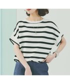 【アンタイトル/UNTITLED】の【12色展開/体型カバー/2way】バウンドスリーブニット 人気、トレンドファッション・服の通販 founy(ファニー) ファッション Fashion レディースファッション WOMEN トップス・カットソー Tops/Tshirt ニット Knit Tops 今季 This Season ストレッチ Stretch 定番 Standard バランス Balance パターン Pattern ボトム Bottom ボーダー Border ワイド Wide 夏 Summer thumbnail ホワイト×ブラック|ID: prp329100004531338 ipo3291000000032097654