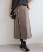 【ルクールブラン/le.coeur blanc】の《手洗い可能》カルゼマリントラペーズスカート モカ|ID: prp329100004531340 ipo3291000000032726127