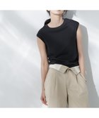 【ナノ ユニバース/nano universe】のAnti Soaked 汗染み防止リブノースリーブTシャツ(セットアップ可) ブラック|ID: prp329100004531358 ipo3291000000032033246