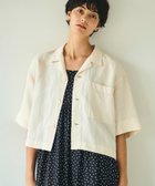 【ビショップ/Bshop】のオープンカラー半袖シャツ WOMEN ECRU|ID: prp329100004531364 ipo3291000000032033280