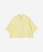 【ビショップ/Bshop】のオープンカラー半袖シャツ WOMEN YELLOW|ID: prp329100004531364 ipo3291000000032033284