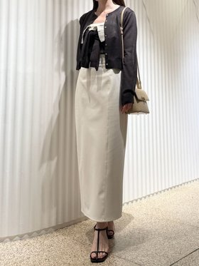 【スナイデル/SNIDEL】 シンプルタイトスカート人気、トレンドファッション・服の通販 founy(ファニー) ファッション Fashion レディースファッション Ladies' Fashion Online スカート Skirt イエロー Yellow シンプル Simple タイトスカート Tight Skirt フロント Front 定番 Standard |ID:prp329100004531374