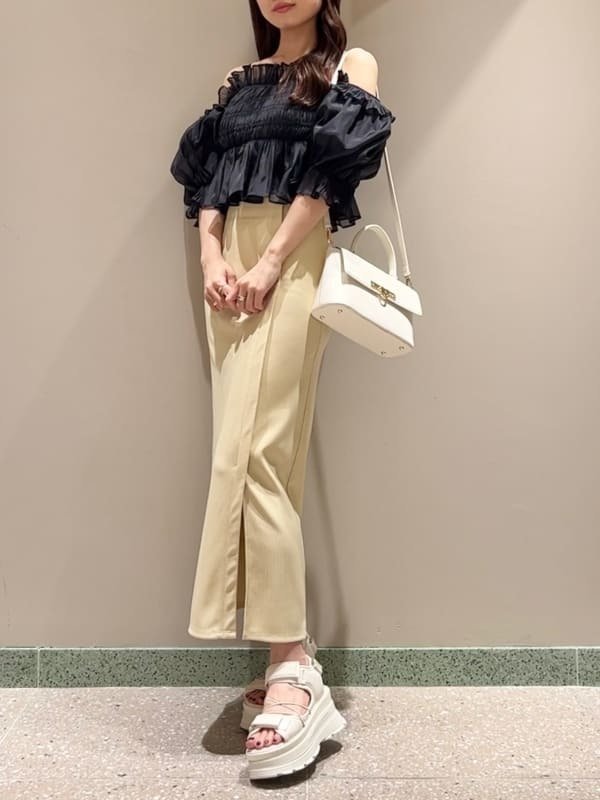 【スナイデル/SNIDEL】のシンプルタイトスカート インテリア・キッズ・メンズ・レディースファッション・服の通販 founy(ファニー) 　ファッション　Fashion　レディースファッション　Ladies' Fashion Online　スカート　Skirt　イエロー　Yellow　シンプル　Simple　タイトスカート　Tight Skirt　フロント　Front　定番　Standard　YEL[032]|ID: prp329100004531374 ipo3291000000032612136