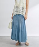 【アンディコール/un dix cors】の《オールシーズン履ける》ストレッチデニムスカート ブルー|ID: prp329100004531381 ipo3291000000032636146