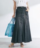 【アンディコール/un dix cors】の《オールシーズン履ける》ストレッチデニムスカート ブラック|ID: prp329100004531381 ipo3291000000032636149