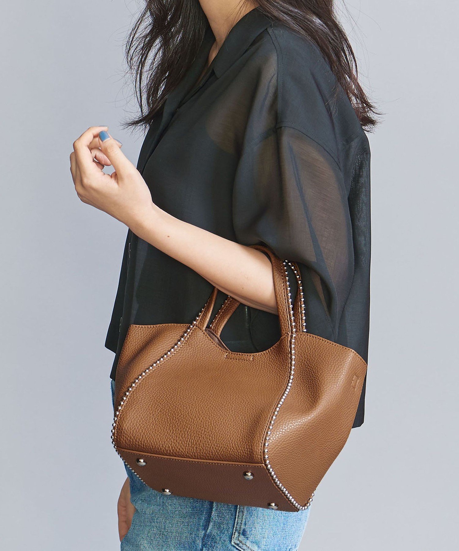 【ビューティ&ユース ユナイテッドアローズ/BEAUTY&YOUTH / UNITED ARROWS】のボールチェーン ミニトートバッグ -2WAY- インテリア・キッズ・メンズ・レディースファッション・服の通販 founy(ファニー) 　ファッション　Fashion　レディースファッション　Ladies' Fashion Online　バッグ　Bag　おすすめ　Recommend　イエロー　Yellow　コンパクト　Compact　ショルダー　Shoulder　チェーン　Chain　エレガント 上品　Elegant　人気　Popularity　ビジネス 仕事 通勤　Business　MD.BROWN|ID: prp329100004531393 ipo3291000000032678067