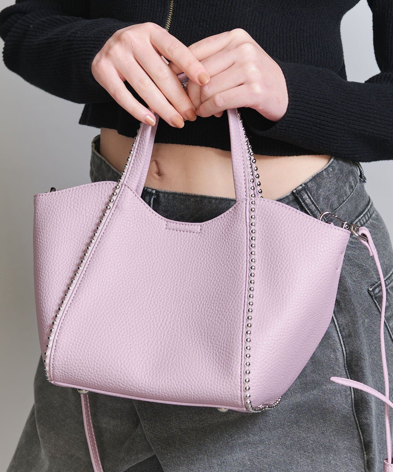 【ビューティ&ユース ユナイテッドアローズ/BEAUTY&YOUTH / UNITED ARROWS】のボールチェーン ミニトートバッグ -2WAY- インテリア・キッズ・メンズ・レディースファッション・服の通販 founy(ファニー) 　ファッション　Fashion　レディースファッション　Ladies' Fashion Online　バッグ　Bag　おすすめ　Recommend　イエロー　Yellow　コンパクト　Compact　ショルダー　Shoulder　チェーン　Chain　エレガント 上品　Elegant　人気　Popularity　ビジネス 仕事 通勤　Business　LILAC|ID: prp329100004531393 ipo3291000000032678078