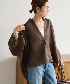 【フレームワーク/FRAMeWORK】のラミーポンチョブラウス 人気、トレンドファッション・服の通販 founy(ファニー) ファッション Fashion レディースファッション WOMEN アウター Coat Outerwear ポンチョ Ponchos トップス・カットソー Tops/Tshirt シャツ/ブラウス Shirts/Blouses フォルム Form ラウンド Round |ID:prp329100004531394