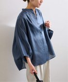 【フレームワーク/FRAMeWORK】のラミーポンチョブラウス 人気、トレンドファッション・服の通販 founy(ファニー) ファッション Fashion レディースファッション WOMEN アウター Coat Outerwear ポンチョ Ponchos トップス・カットソー Tops/Tshirt シャツ/ブラウス Shirts/Blouses フォルム Form ラウンド Round thumbnail ブルー A|ID: prp329100004531394 ipo3291000000032033394