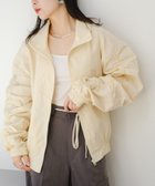 【チャオパニックティピー/CIAOPANIC TYPY】の【UNISEX】袖ギャザーナイロンブルゾン アイボリー|ID: prp329100004531407 ipo3291000000032665974