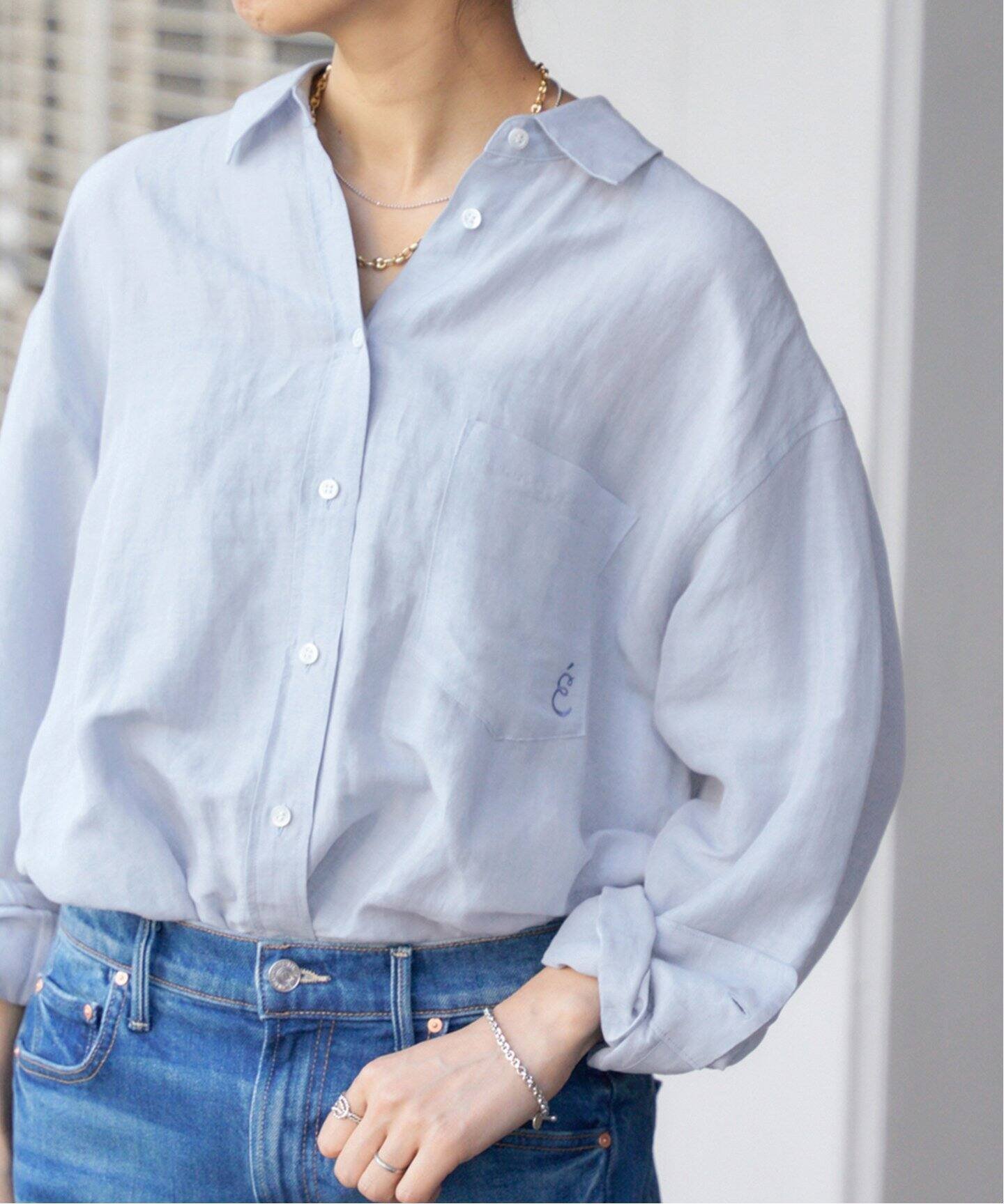 【イエナ/IENA】の《追加》ラミーリヨセルロングシャツ インテリア・キッズ・メンズ・レディースファッション・服の通販 founy(ファニー) 　ファッション　Fashion　レディースファッション　WOMEN　トップス・カットソー　Tops/Tshirt　シャツ/ブラウス　Shirts/Blouses　サックスブルー|ID: prp329100004531417 ipo3291000000032496684