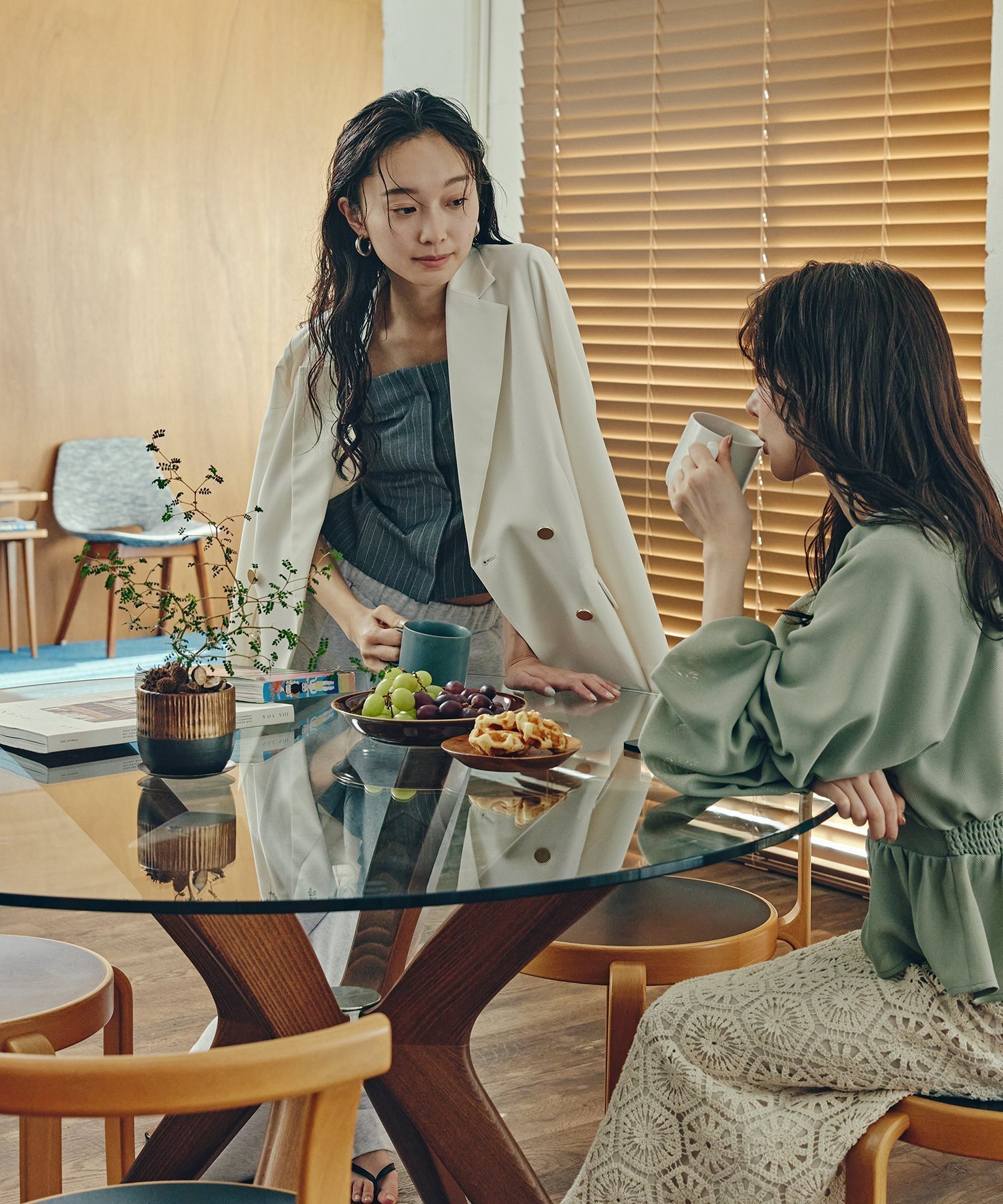 【エヌ ナチュラルビューティーベーシック/N.Natural Beauty basic】のマットウースダブルジャケット インテリア・キッズ・メンズ・レディースファッション・服の通販 founy(ファニー) 　ファッション　Fashion　レディースファッション　WOMEN　アウター　Coat Outerwear　ジャケット　Jackets　ジャケット　Jacket　ダブル　Double　メランジ　Melange　夏　Summer　定番　Standard　オフ1|ID: prp329100004531465 ipo3291000000032033684