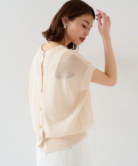 【アンタイトル/UNTITLED】の【前後2WAY/清涼感】コクーンシルエット プルオーバーニット 人気、トレンドファッション・服の通販 founy(ファニー) ファッション Fashion レディースファッション Fashion for Women トップス・カットソー Cut & Sew Tops ニット Knit Tops & Sweaters カジュアルプルオーバー・ニットトップス Pullovers & Knit Tops / Casual Pullovers おすすめ Recommended / Our Picks インナー Innerwear スリーブ Sleeve, Long Sleeve / Short Sleeve フレンチ French, French Style ベスト Vest, Waistcoat ミドル Middle Length, Mid Height 夏 Summer 羽織 Haori, Light Jacket |ID:prp329100004531473