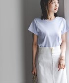 【ノーブル / スピック&スパン/NOBLE / Spick & Span】の《追加》スビンコットンスムースコンパクトTシャツ 人気、トレンドファッション・服の通販 founy(ファニー) ファッション Fashion レディースファッション WOMEN トップス・カットソー Tops/Tshirt シャツ/ブラウス Shirts/Blouses ロング / Tシャツ T-Shirts 再入荷 Restock/Back In Stock/Re Arrival thumbnail ブルー A|ID: prp329100004531484 ipo3291000000032060500
