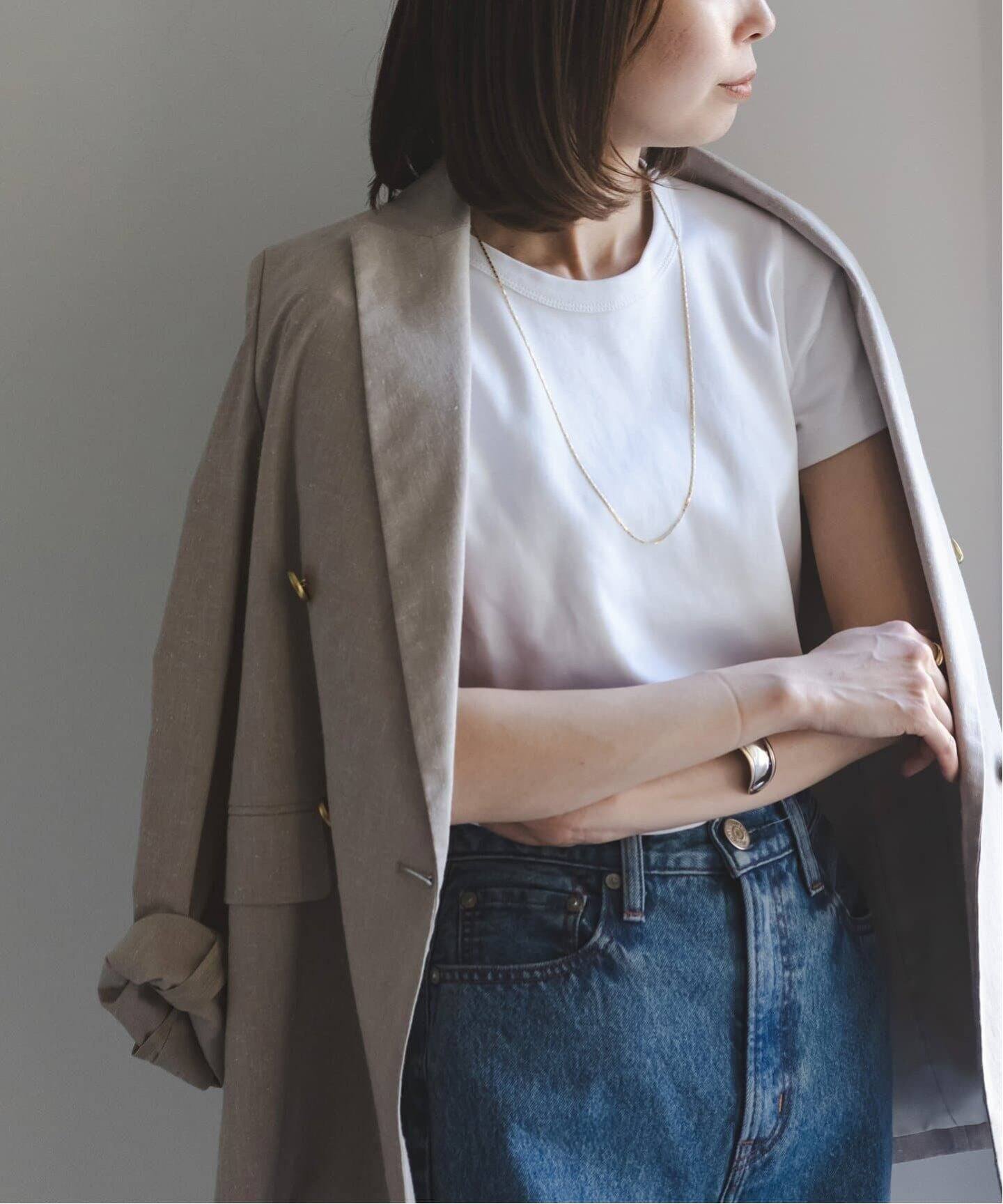 【ノーブル / スピック&スパン/NOBLE / Spick & Span】の《追加》スビンコットンスムースコンパクトTシャツ インテリア・キッズ・メンズ・レディースファッション・服の通販 founy(ファニー) 　ファッション　Fashion　レディースファッション　WOMEN　トップス・カットソー　Tops/Tshirt　シャツ/ブラウス　Shirts/Blouses　ロング / Tシャツ　T-Shirts　再入荷　Restock/Back In Stock/Re Arrival　ホワイト|ID: prp329100004531484 ipo3291000000032060504