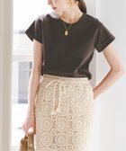 【ノーブル / スピック&スパン/NOBLE / Spick & Span】の《追加》スビンコットンスムースコンパクトTシャツ 人気、トレンドファッション・服の通販 founy(ファニー) ファッション Fashion レディースファッション WOMEN トップス・カットソー Tops/Tshirt シャツ/ブラウス Shirts/Blouses ロング / Tシャツ T-Shirts 再入荷 Restock/Back In Stock/Re Arrival thumbnail ブラウン|ID: prp329100004531484 ipo3291000000032060505