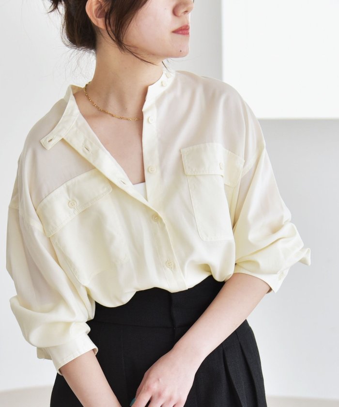 【シップス フォー ウィメン/SHIPS】のquaranciel 手洗い可能 ドレッシー ワーク ポケット シャツ インテリア・キッズ・メンズ・レディースファッション・服の通販 founy(ファニー) https://founy.com/ ファッション Fashion レディースファッション Fashion for Women トップス・カットソー Cut & Sew Tops シャツ・ブラウス・オフィスカジュアル Elegant Blouses & Button-Ups インナー Innerwear ヴィンテージ Vintage Style 春 Spring 洗える Machine Washable キャミ Camisole, Cami Top シアー Sheer, See-Through スリット Slit, Slit Detail とろみ Fluid, Flowy Fabric タンク Tank Top, Sleeveless Top 人気 Popular, Best Seller パッチ Patch, Appliqué フロント Front, Front Design ポケット Pocket, Pocket Detail ワーク Workwear, Utility Style おすすめ Recommended / Our Picks 夏 Summer 2025年 2025 2025春夏・S/S Spring/Summer 2025 SS25 |ID: prp329100004531495 ipo3291000000033642756