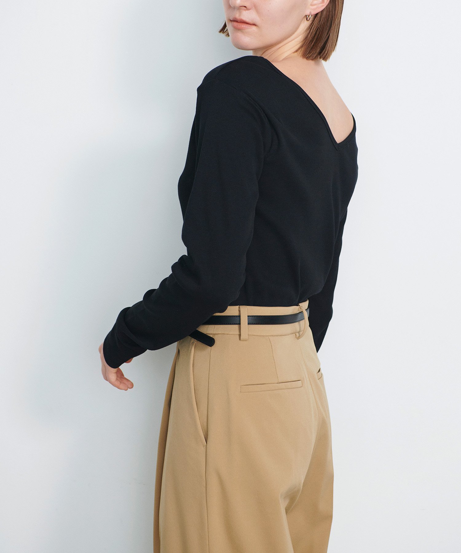 【ノーク/N.O.R.C】のテレコボートネックプルオーバー インテリア・キッズ・メンズ・レディースファッション・服の通販 founy(ファニー) 　ファッション　Fashion　レディースファッション　WOMEN　トップス・カットソー　Tops/Tshirt　プルオーバー　Pullover　インナー　Inner　シンプル　Simple　ジャケット　Jacket　フィット　Fit　ブラック|ID: prp329100004531498 ipo3291000000032292400