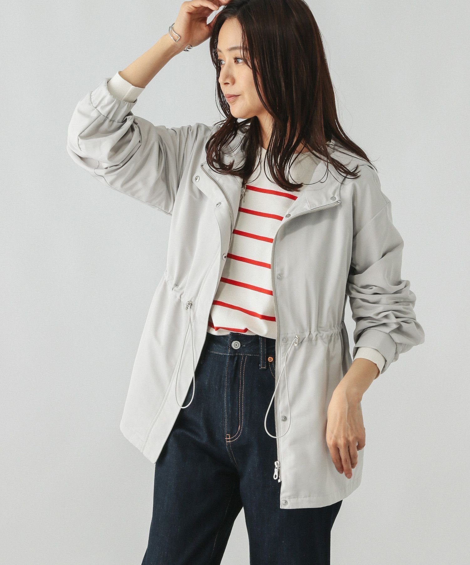 【グローバルワーク/GLOBAL WORK】の3WAYペプラムマンパ/234551 インテリア・キッズ・メンズ・レディースファッション・服の通販 founy(ファニー) 　ファッション　Fashion　レディースファッション　Fashion for Women　キルト　Quilt, Quilted Fabric　ギャザー　Gathered, Ruffled　フレア　Flare, Flared　ベスト　Vest, Waistcoat　ペプラム　Peplum, Flared Hem　ロング　Long, Long-Length　ライトグレー12|ID: prp329100004531520 ipo3291000000032734560