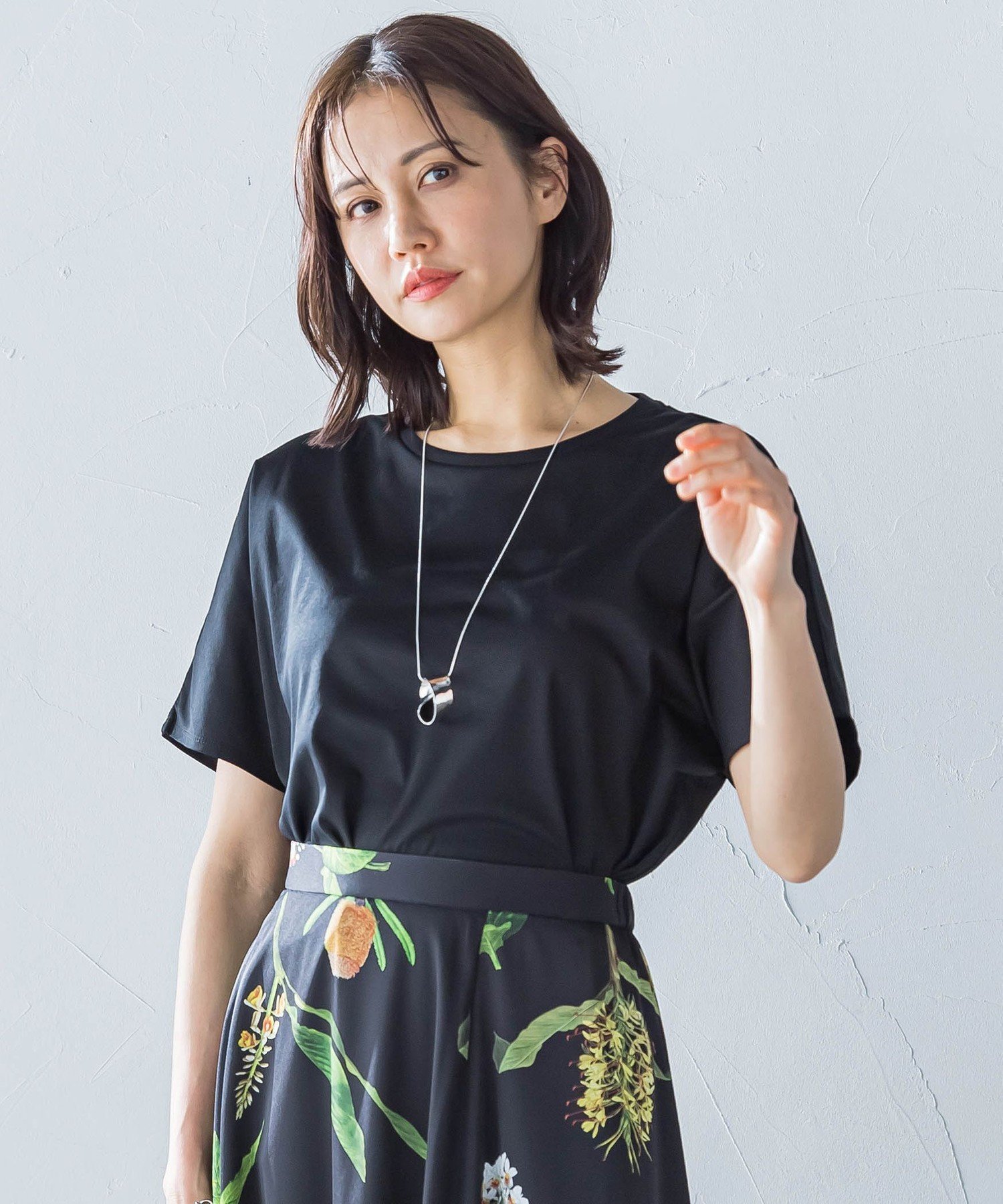 【ロートレ アモン/LAUTRE AMONT】のリュクスデイリーカットソー≪洗濯機で洗える≫ インテリア・キッズ・メンズ・レディースファッション・服の通販 founy(ファニー) 　ファッション　Fashion　レディースファッション　WOMEN　トップス・カットソー　Tops/Tshirt　カットソー　Cut and Sewn　インナー　Inner　カットソー　Cut And Sew　シンプル　Simple　ベーシック　Basic　今季　This Season　洗える　Washable　ブラック|ID: prp329100004531547 ipo3291000000032033992
