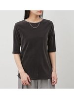 【ミラオーウェン/Mila Owen】のフロッキーベロア後ろスリット半袖トップス 人気、トレンドファッション・服の通販 founy(ファニー) ファッション Fashion レディースファッション Fashion for Women トップス・カットソー Cut & Sew Tops ベロアトップス Velour Tops / Velvet-Look Items カットソー Cut and Sewn Top キャミ Camisole, Cami Top サテン Satin, Glossy Fabric シアー Sheer, See-Through スリット Slit, Slit Detail スリーブ Sleeve, Long Sleeve / Short Sleeve チュール Tulip, Tulip Motif ハーフ Half, Half-Length パイピング Piping, Trim Design ベロア Velour, Soft Velvet リボン Ribbon, Bow エレガント 上品 Elegant 人気 Popular, Best Seller 今季 This Season, Current Season 半袖 Short Sleeve, Half Sleeve 夏 Summer |ID:prp329100004531564