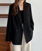 【ジュノア/JUNOAH】のcallautia テーラードジャケット ブラック|ID: prp329100004531577 ipo3291000000032034114