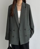 【ジュノア/JUNOAH】のcallautia テーラードジャケット チャコール|ID: prp329100004531577 ipo3291000000032034117