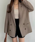 【ジュノア/JUNOAH】のcallautia テーラードジャケット ダークベージュ|ID: prp329100004531577 ipo3291000000032034119