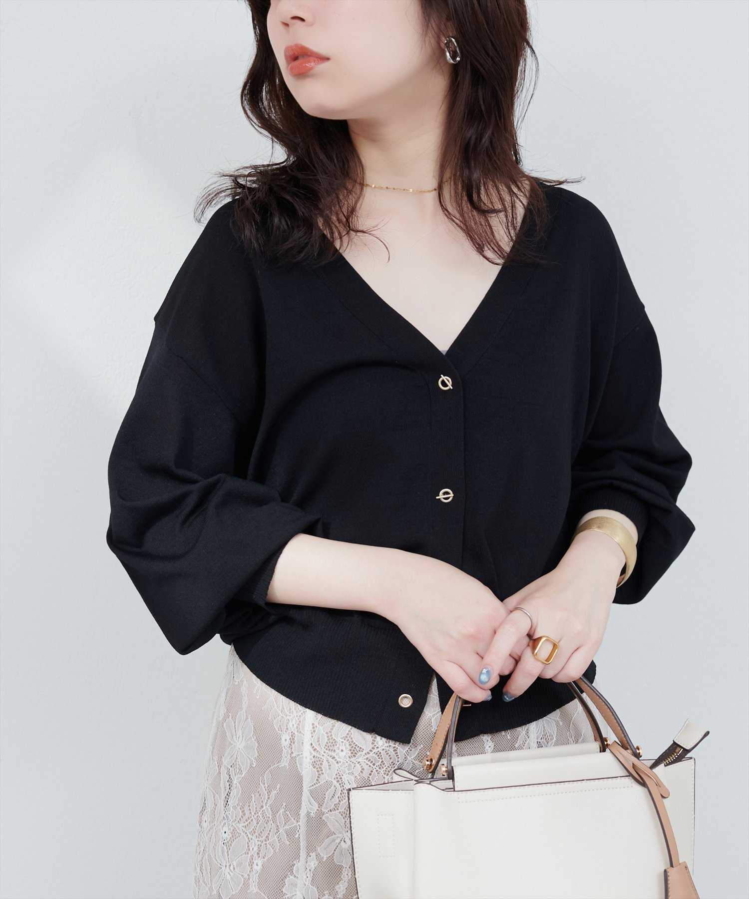 【ナチュラルクチュール/natural couture】のUV・接触冷感ハトメバーカーデ インテリア・キッズ・メンズ・レディースファッション・服の通販 founy(ファニー) 　ファッション　Fashion　レディースファッション　Fashion for Women　春　Spring　カーディガン　Cardigan, Knitwear　今季　This Season, Current Season　なめらか　Smooth, Silky Texture　ポケット　Pocket, Pocket Detail　S/S・春夏　SS, Spring/Summer, Warm Season　おすすめ　Recommended / Our Picks　夏　Summer　2025年　2025　2025春夏・S/S　Spring/Summer 2025 SS25　ブラック|ID: prp329100004531586 ipo3291000000032740242