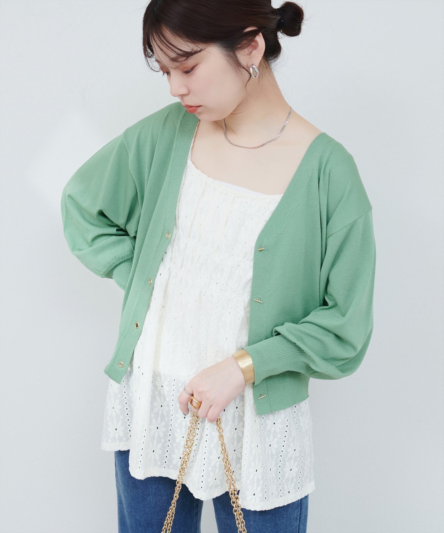 【ナチュラルクチュール/natural couture】のUV・接触冷感ハトメバーカーデ インテリア・キッズ・メンズ・レディースファッション・服の通販 founy(ファニー) 　ファッション　Fashion　レディースファッション　Fashion for Women　春　Spring　カーディガン　Cardigan, Knitwear　今季　This Season, Current Season　なめらか　Smooth, Silky Texture　ポケット　Pocket, Pocket Detail　S/S・春夏　SS, Spring/Summer, Warm Season　おすすめ　Recommended / Our Picks　夏　Summer　2025年　2025　2025春夏・S/S　Spring/Summer 2025 SS25　ミント|ID: prp329100004531586 ipo3291000000032740246
